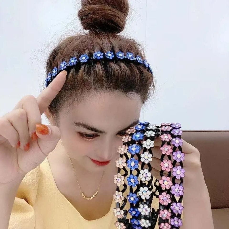 Bando Korea Wanita Elegan Zirkon Bunga Plum Bosom Fashion High Quality Import