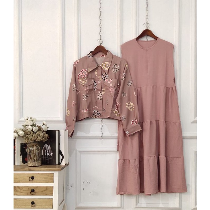 GAMIS 2IN1 GG//Matt.Inner Crinkle Airflow//Matt.Outer syakila//ld 100,Ld.110cm