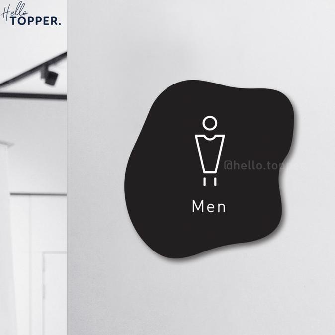 

Toilet Men Pria Sign Board Akrilik Print Signage Acrylic Petunjuk