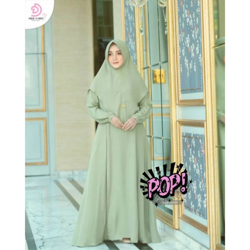 EULA SYARI - Baju Gamis Busui Dress Wanita Fashion Muslim Ukuran M L XL XXL Untuk Acara Pesta Kondan