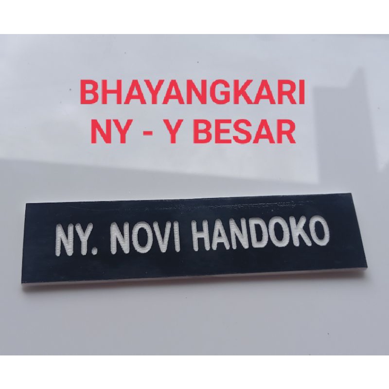 Name Tag Gravir Papan Nama Ukir Peniti &amp; Magnet @Name Tag Murah  @Name Tag Indonesia #Name Tag Indonesia