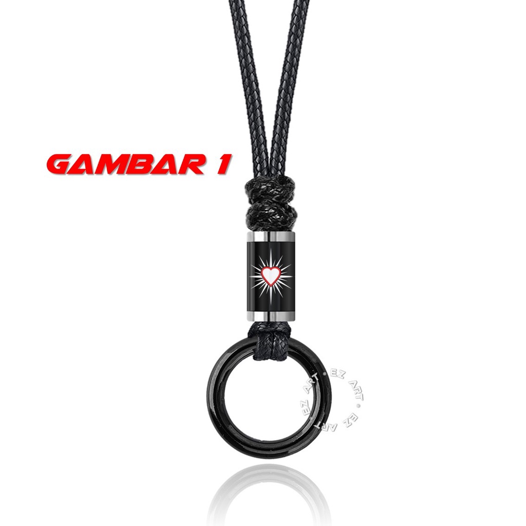 KALUNG CINCIN TABUNG GAMBAR PSHT SILAT SH TERATE TALI KULIT KEPANG ANYAM KOREA