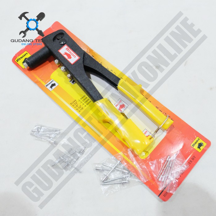 Tang Rivet Tang Ripet Tangan Paku Tembak Manual 9&quot; BISON / Premium Manual Hand Riveter 9 inch BISON