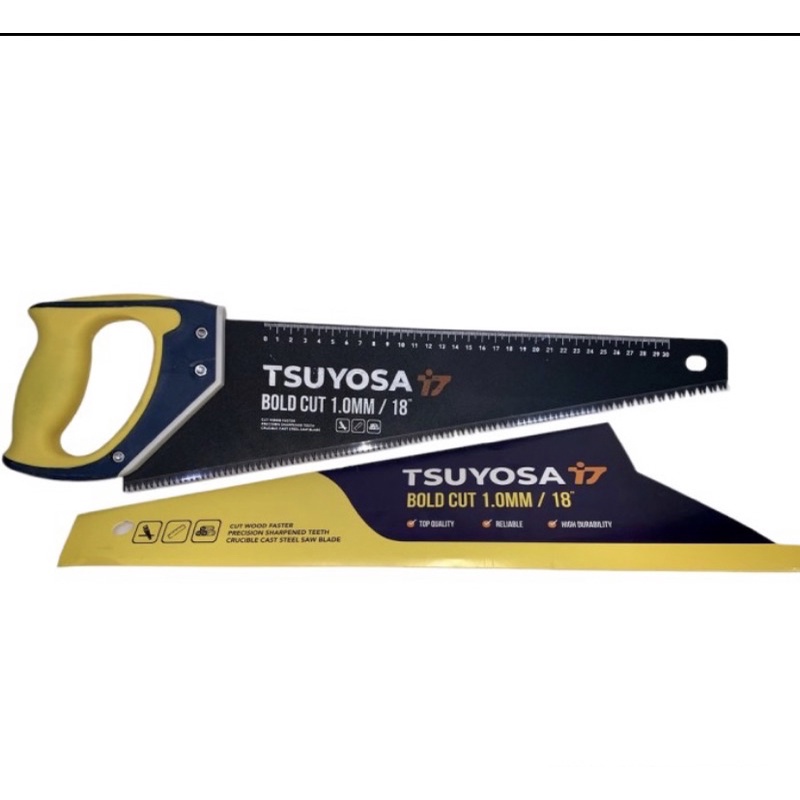 Tsuyosa Gergaji Kayu Gorok 18 Inch Gergaji Tangan Potong Kayu