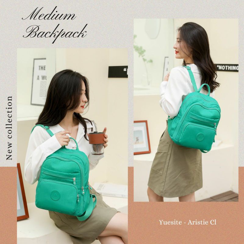 Ransel wanita Yuesite aristie medium motif backpack import cyutebags