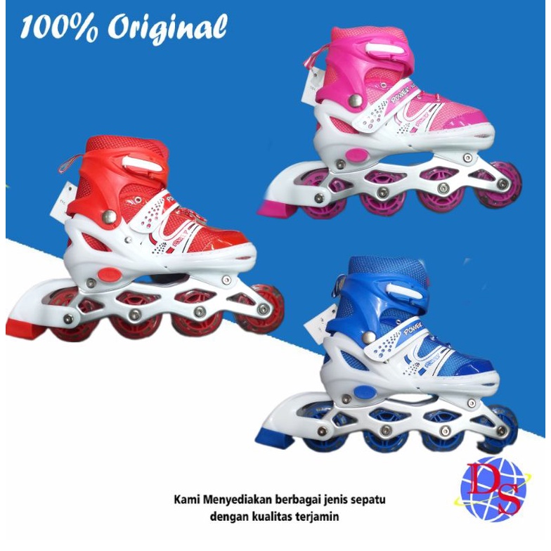 POWER -/SEPATU RODA/SEPATU RODA ANAK/SEPATU RODA ANAK ANAK/SEPATU RODA ANAK CEWEK&COWOK ORIGINAL