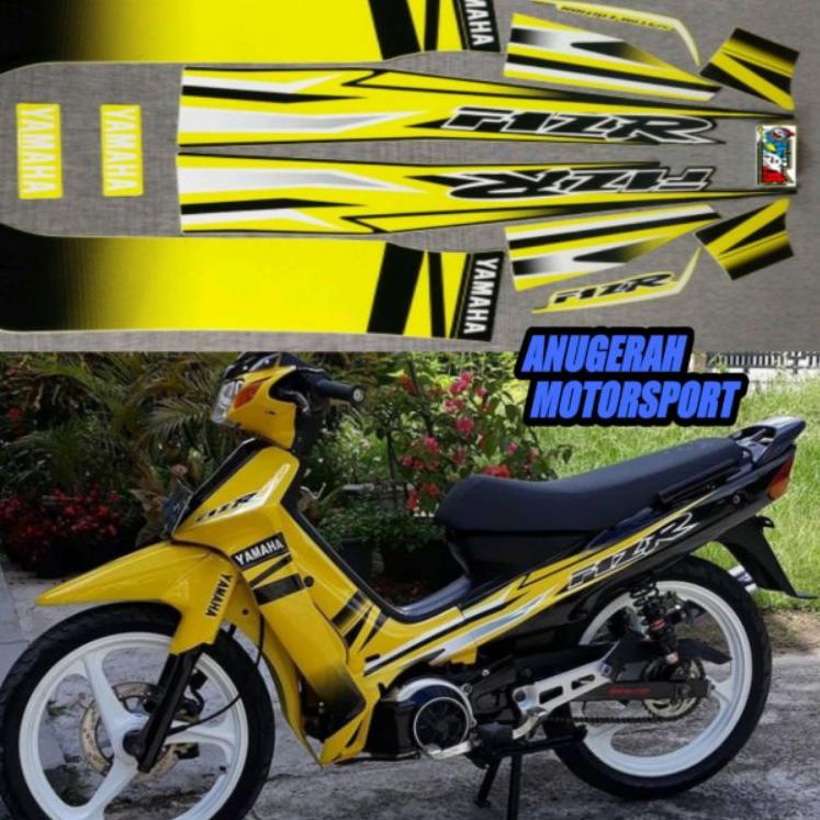 ⇋ striping / sticker lis body Yamaha fizr / fiz r / f1zr limited edition LE kuning hitam ✩