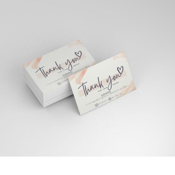 

♝ (100pcs) Kartu Terima Kasih | Thank You Card Online Shop | Custom っ