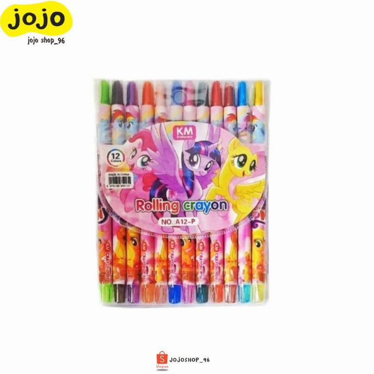 

(K-P1P(❤) Twist Crayon Putar Panjang 12 Warna KM-A12 Karakter Anak Disney Set Isi 12pcs trending