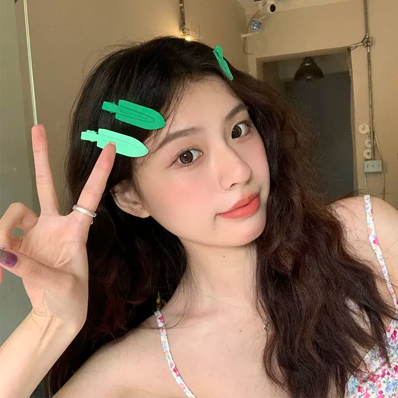 Pin Rambut Tanpa Jejak Banger Warna Paduan Sederhana Klip Duckbill Klip