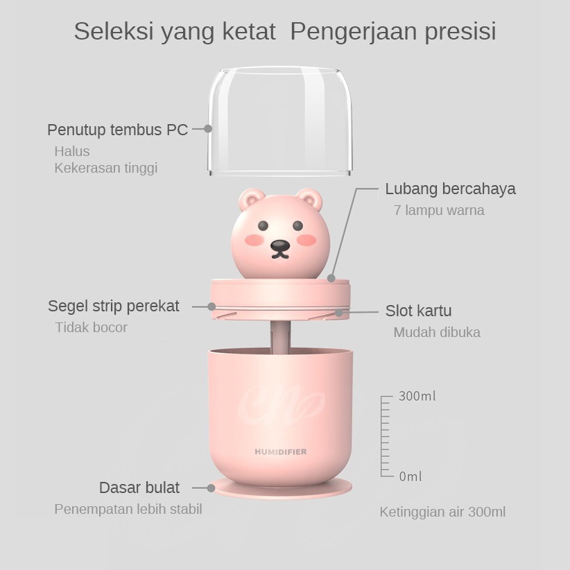 Holiven Aromatherapy Ultrasonic Pewangi Ruangan / Humidifier Air Diffuser Aroma Terapi Purifier