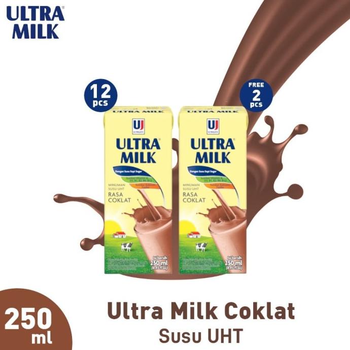 

Paket Ultra Milk Susu UHT Coklat 12x250ml Free Ultra Milk 2x250ml TERLARIS TERPERCAYA ORIGINAL