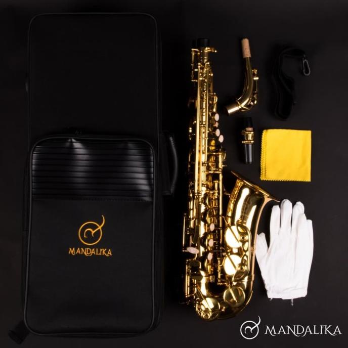Saxophone Alto Mandalika Original Impor Taiwan Full Set Hardcase