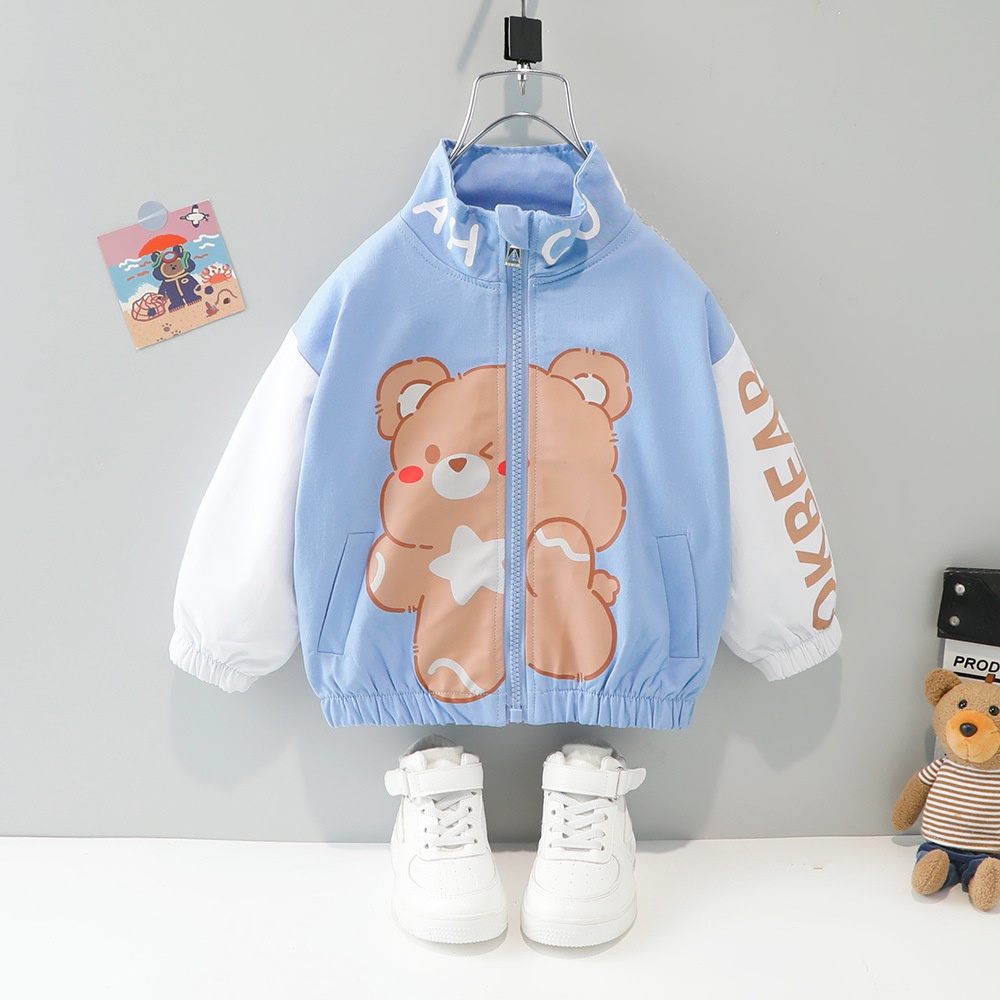 JC24 NEW Jaket bayi dan anak motif cartoon animal kualitas premium