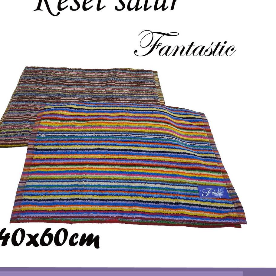 ➼ YS Keset Handuk murah Salur 40 x 60 cm Grade A Keset Murah Keset Kaki Salur Dapur Lantai ⇭