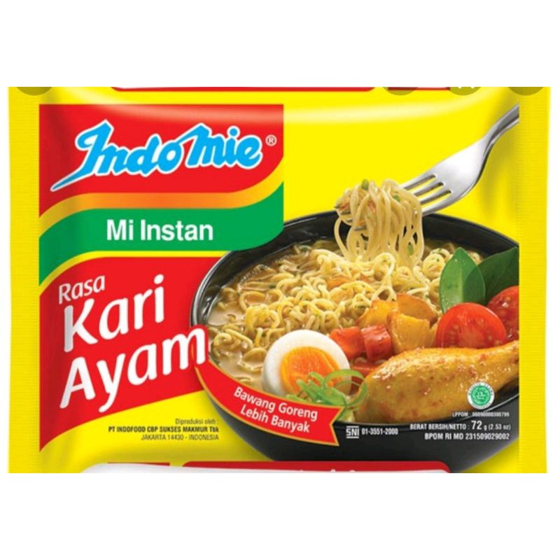

Indomie kari ayam 72 gr