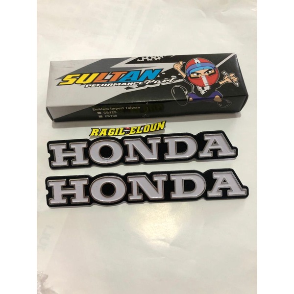 EMBLEM LOGO TANGKI TENGKI HONDA CB125 CB 125 IMPORT SULTAN PART