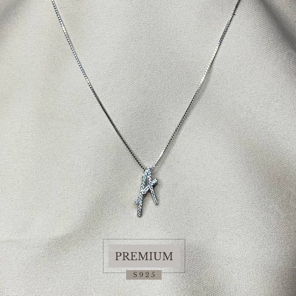DB Jewelry - Kalung Huruf 925 Sterling Silver Perhiasan Wanita