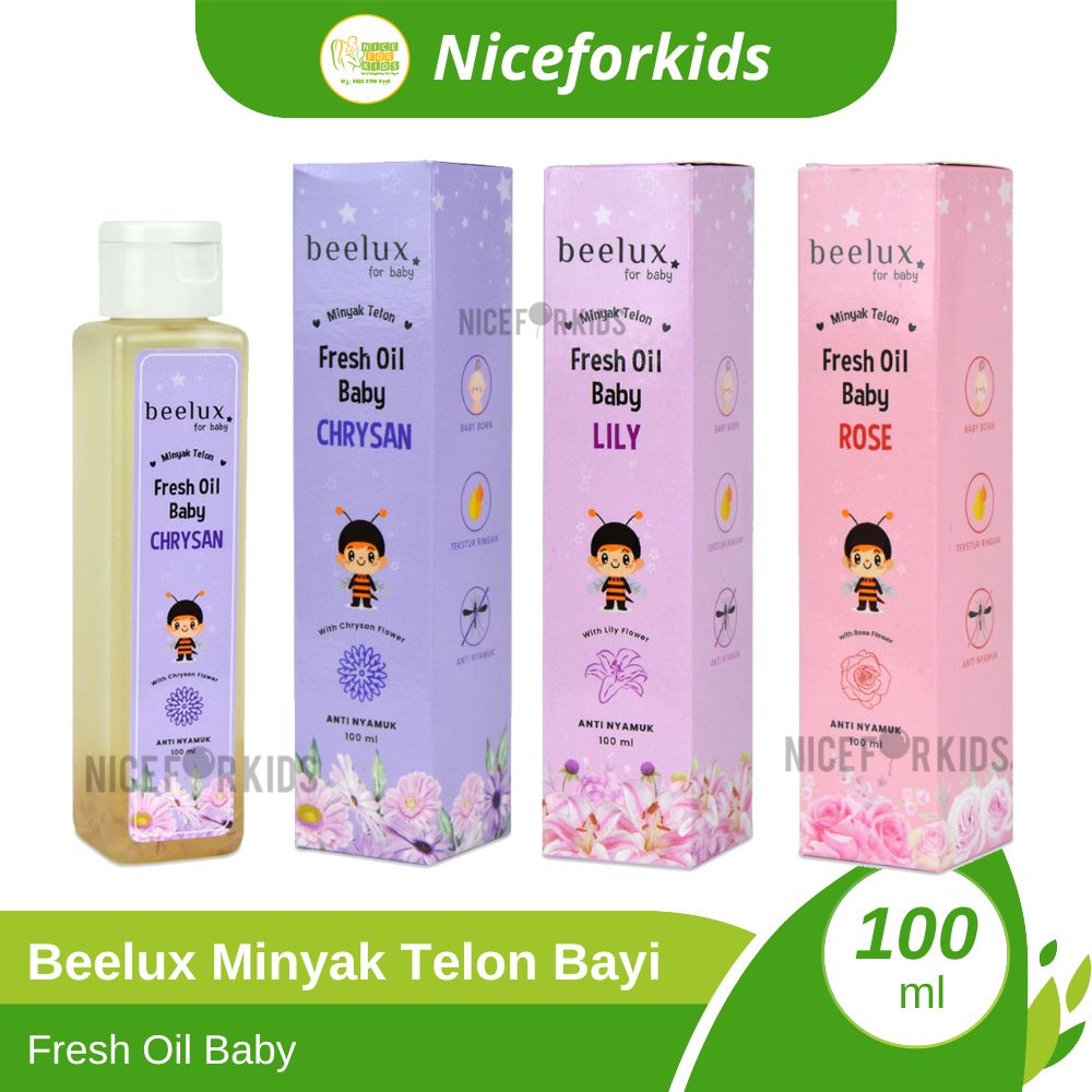 Beelux Minyak Telon Bayi 100ml Aromatic Fresh OIl Baby Anti Nyamuk Wangi Tahan Lama