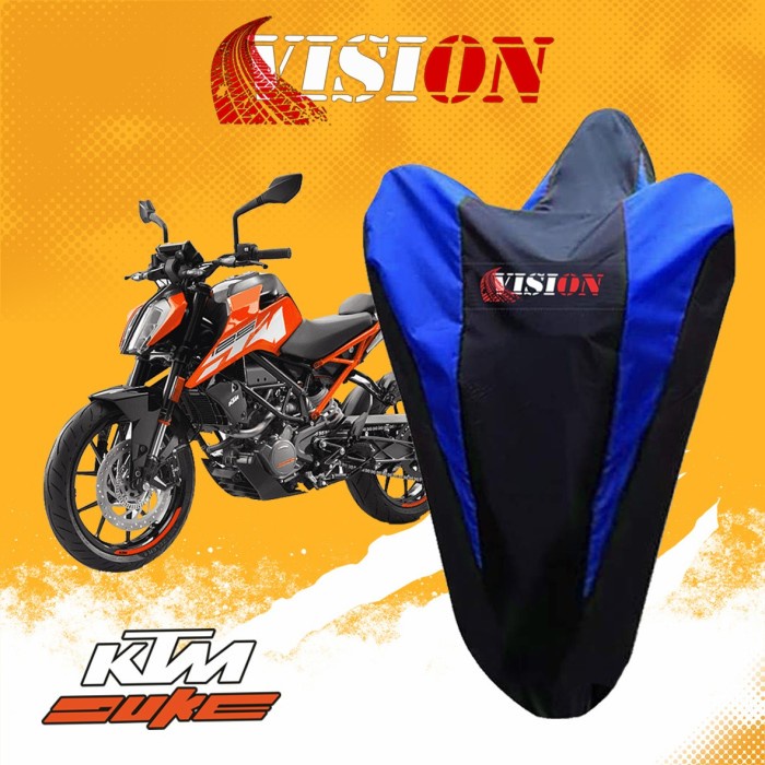 COVER MOTOR ,SARUNG MOTOR VISION KTM DUKE 200CC - 250 CC WATERPROOF