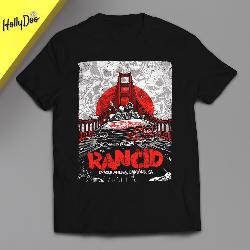 Kaos Band Rancid Live Okland Baju Musik Punk Cowo & Cewe S-XXXL