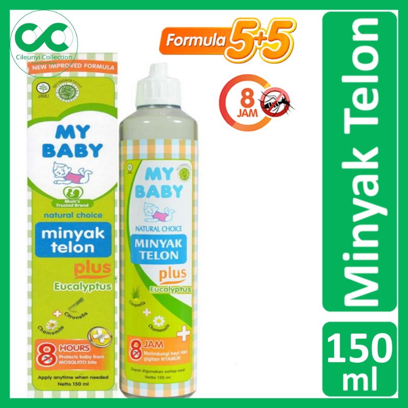Cileunyi Collection Minyak Telon Plus My Baby 150 ml Eucalyptus dan Lavender Besar Rekomendasi Bayi Tellon MayBaby Oil Anti Nyamuk 8 Jam Wangi Bunga Eukaliptus Citronellae Lavendulae Tahan Lama untuk Anak Balita Termurah Promo Bandung