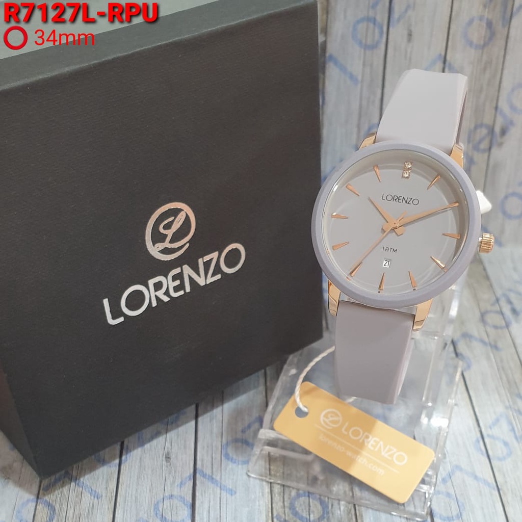 JAM TANGAN WANITA LORENZO R-7127L 7127L R7127 ORIGINAL FREE BOX