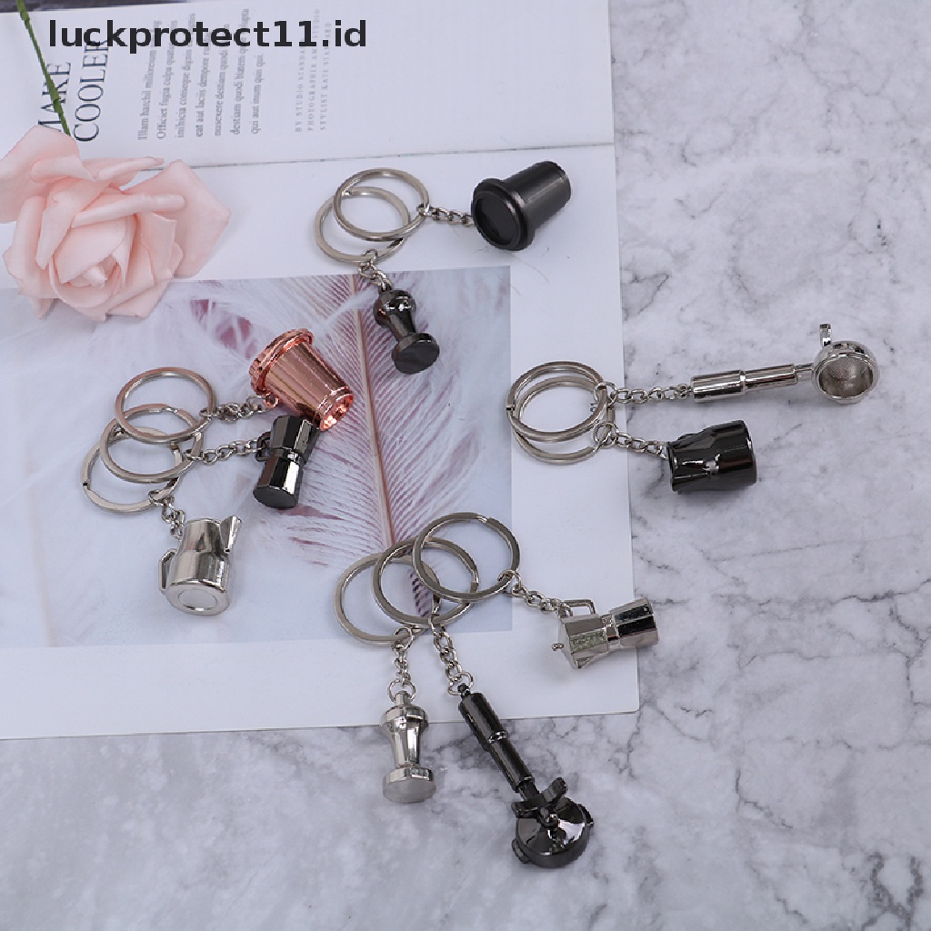 /Fashion Hot//// Kreatif Kopi Gantungan Kunci Coffee Handle Keyring Portable Kopi Aksesoris Hadiah.