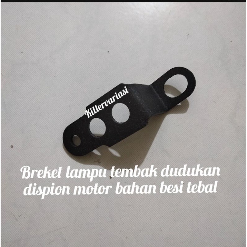 Breket lampu tembak dudukan dispion motor bahan besi tebal