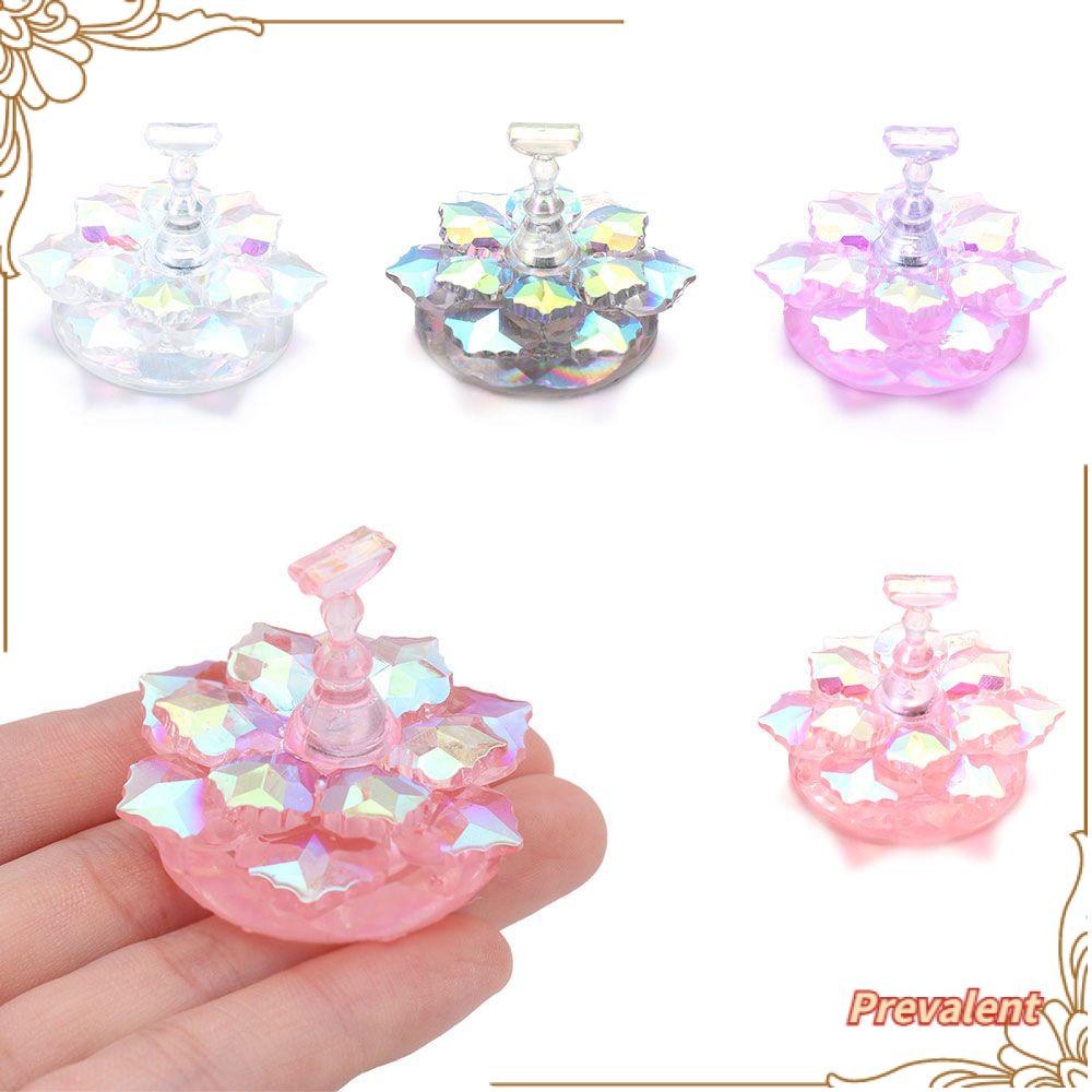 Preva Nail Art Display Stand Alat Pelatihan Display DIY Alat Manicure Bentuk Teratai