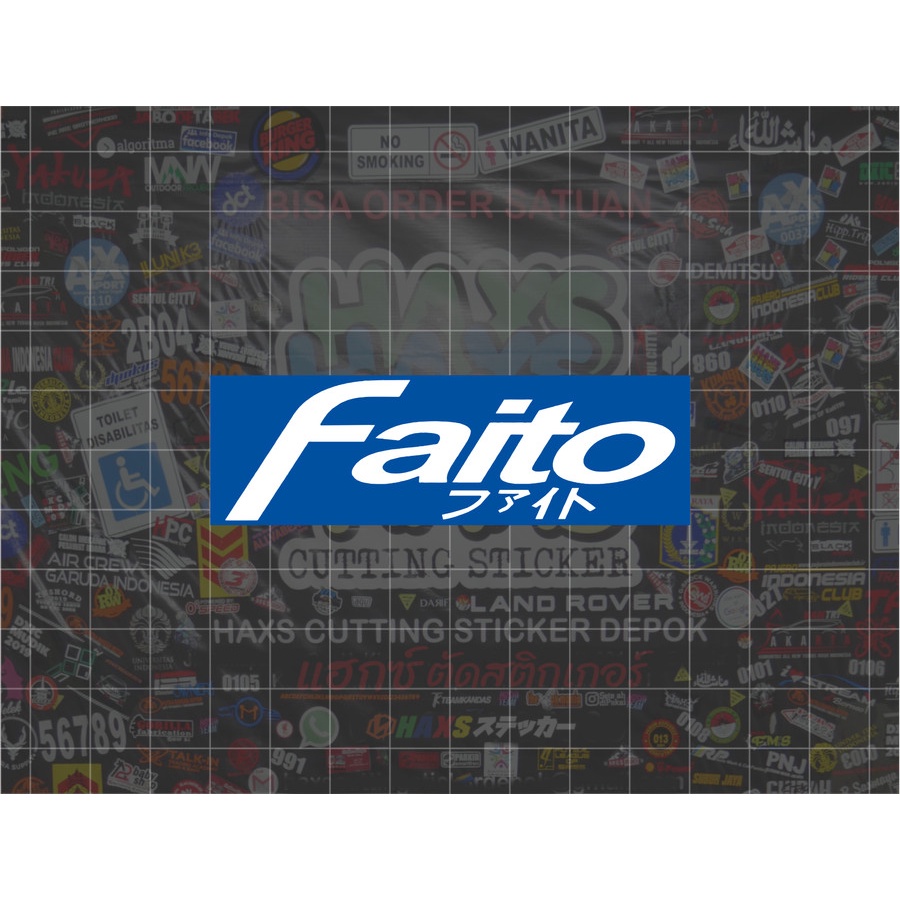 Cutting Sticker Faito ukuran 8 cm untuk motor mobil