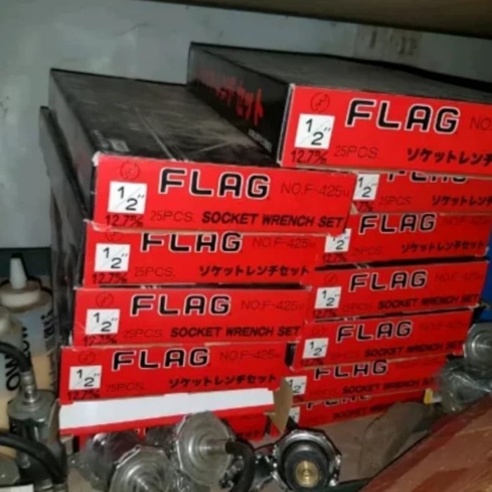 FLAG Kunci Sock Set Type Metric 12 Point Sok Wrench Made in Japan