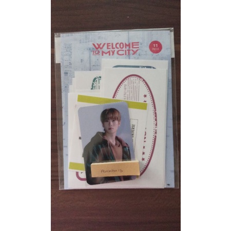WTMC LUGGAGE STICKER JAEHYUN SET WELCOME TO MY CITY MD