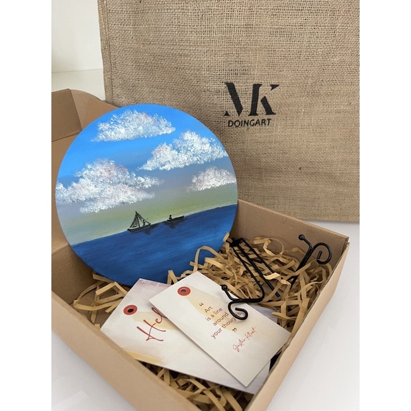 hamper natal / kado natal / kado anak / kado lukisan/hiasan meja