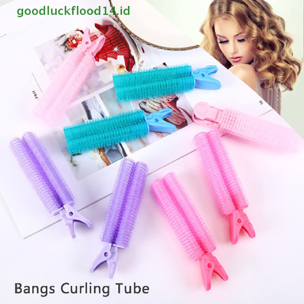 [GOOGFOUR] Hair Root Fluffy Clip Lazy Perm Air Bangs Volume Styling Hairpin Curling Tube [TOP]