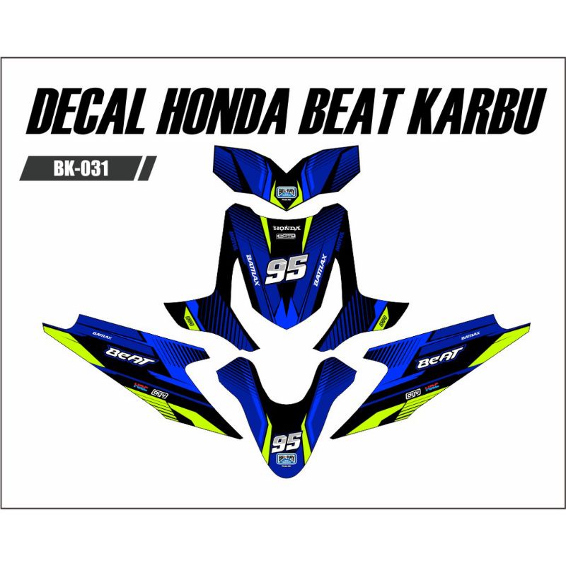stiker full body custom design HONDA BEAT KARBU