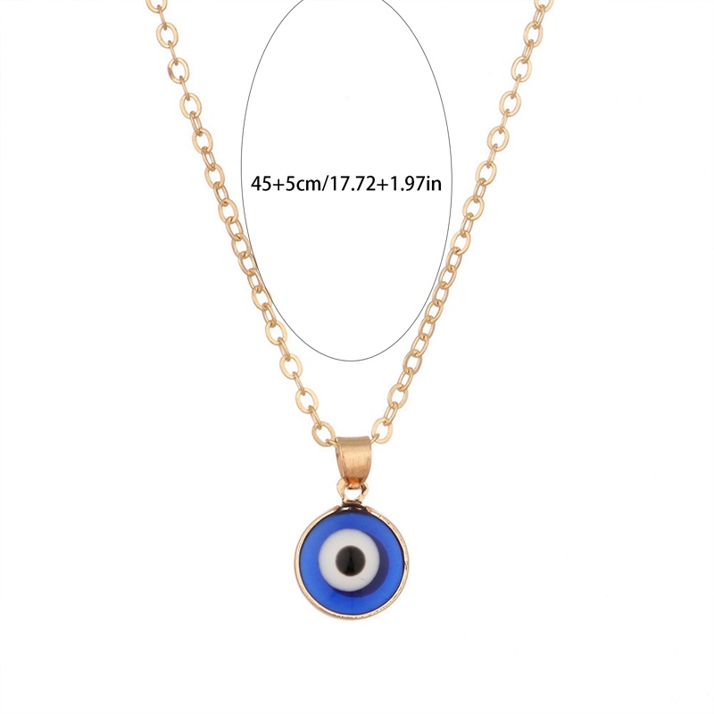 Wanita Kalung Fashion Perhiasan Evil Eye Pendant Klavikula Gothic Penjualan Panas Vintage Punk Multicolor