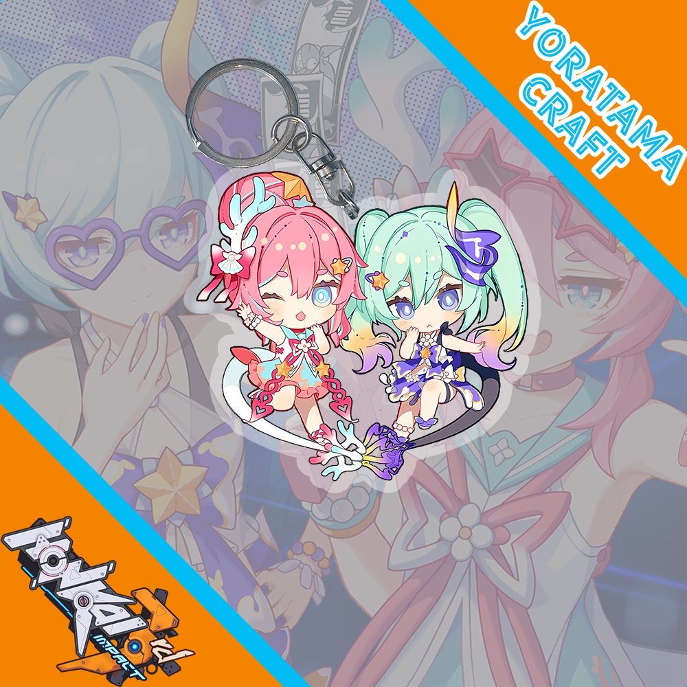 Gantungan Kunci Rozaliya Liliya Honkai Impact HI3, Keychain Anime Lucu Murah