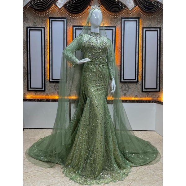 Gaun Pengantin Duyung Squeen | Kebaya Pengantin Duyung Modern/kebaya