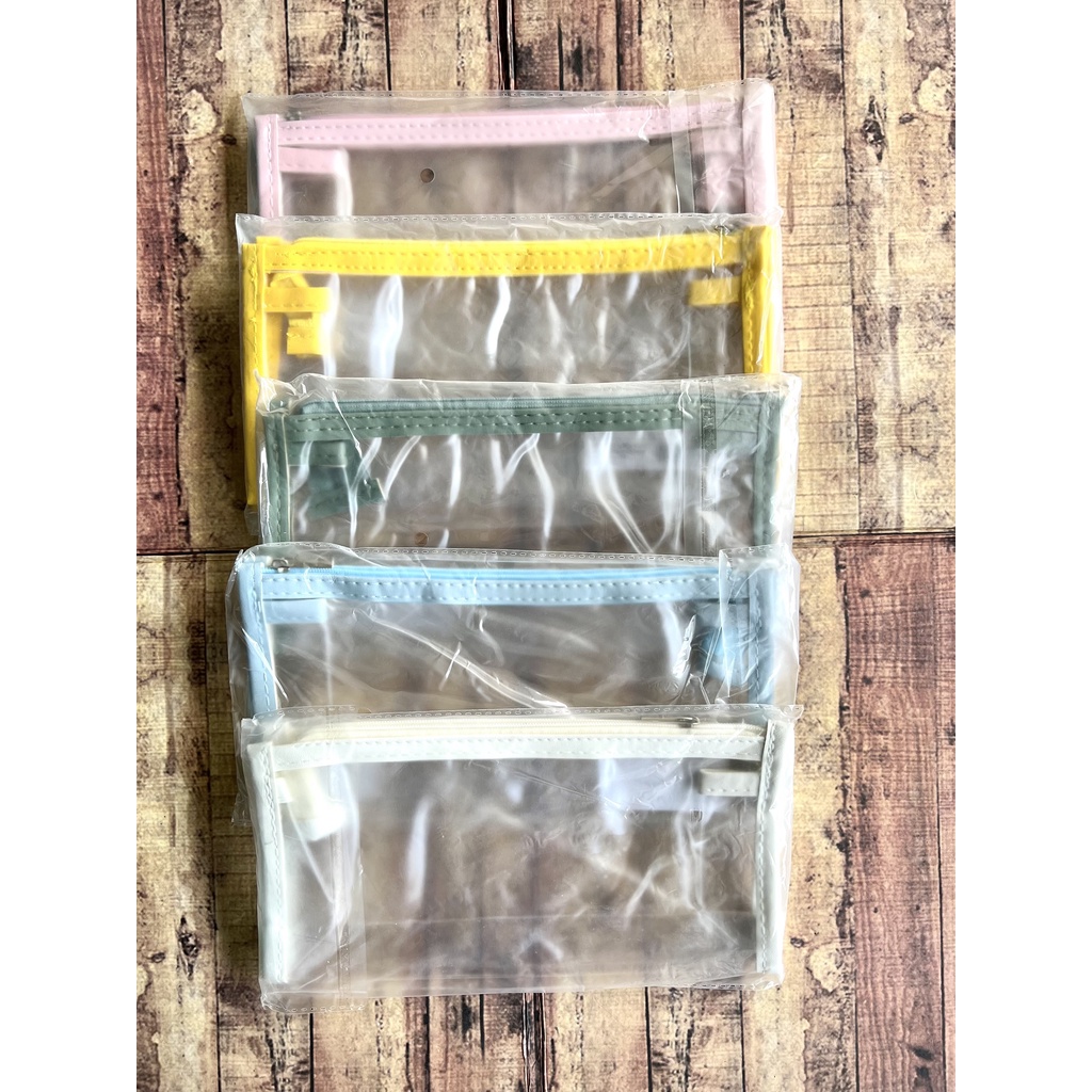 

Zipper Bag Wengu A6 transparant WGBD001(JX) - Map Plastik Resleting A6 Serbaguna - Pencil Case Wengu A6 - Make Up Pouch Wengu Transparant