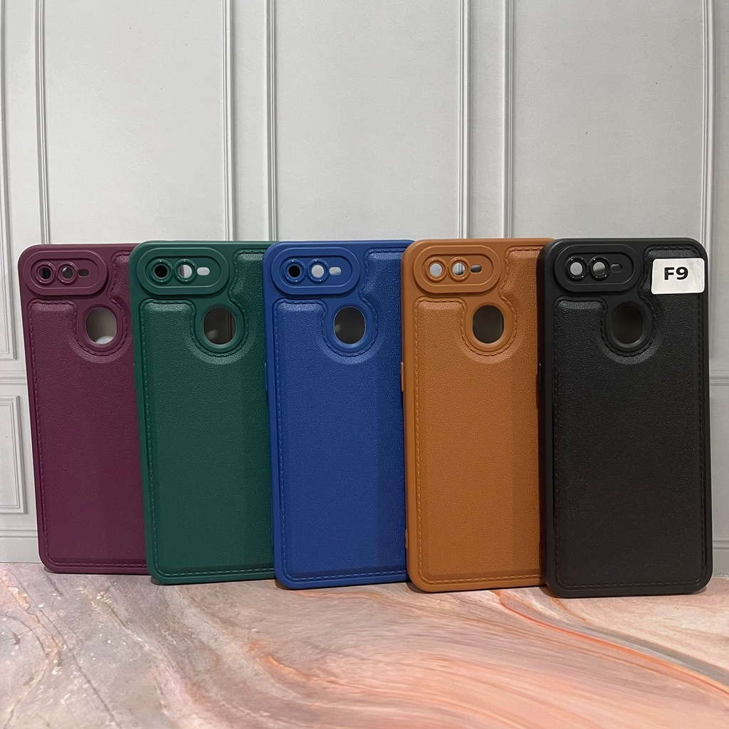 CASE PROLEATHER OPPO F9 A7 A11K A5S A12 - CASE LEATHER PRO