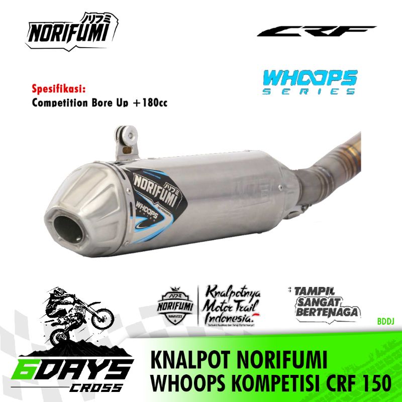 KNALPOT NORIFUMI WHOOPS KOMPETISI CRF 150