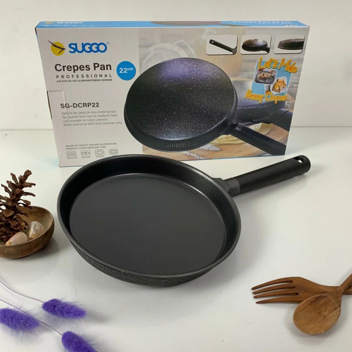 FM - Panaflon / Suggo Creper Pan - 22 cm / Teflon /  Penggorengan Anti Lengket