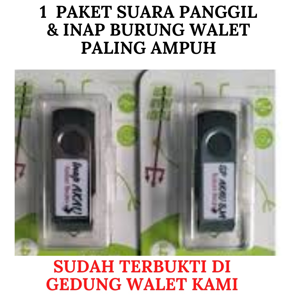 Couple 1 Paket Suara Panggil & Inap SP Burung Walet Original Paling Ampuh Memanggil Dan Menginapkan 
