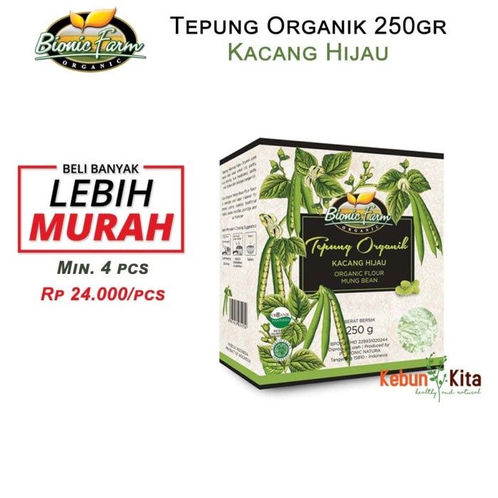 

Tepung Kacang Hijau Organik 250gr ( Organic Flour )