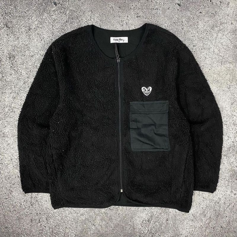aKeith Haring Vintage cardigan Sherpa