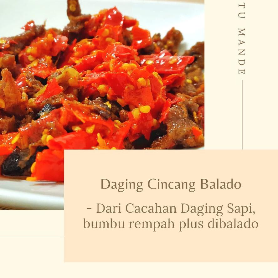 

11.11✔️Dendeng Lambok/ Daging Cincang Balado Restu Mande Bukan Frozen Food|KD6