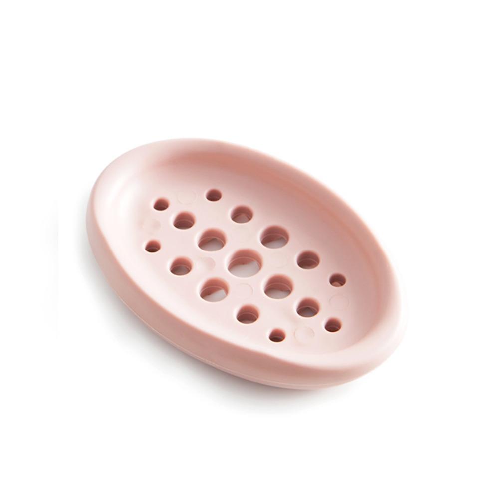 Populer Tempat Sabun Wadah Sabun Non-slip Tray Case Piring Penyimpanan Kamar Mandi