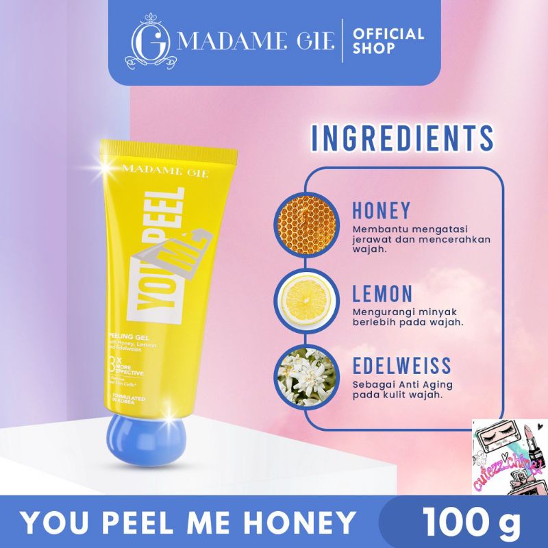 ☃️Cutezz_Ching1☃️Madame Gie Madame You Peel Me - Peeling Gel 100g