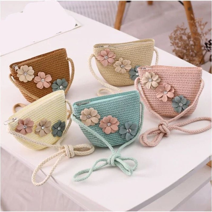 Terbaru Topi Pantai Dan Tas 1 Set Untuk Anak Perempuan